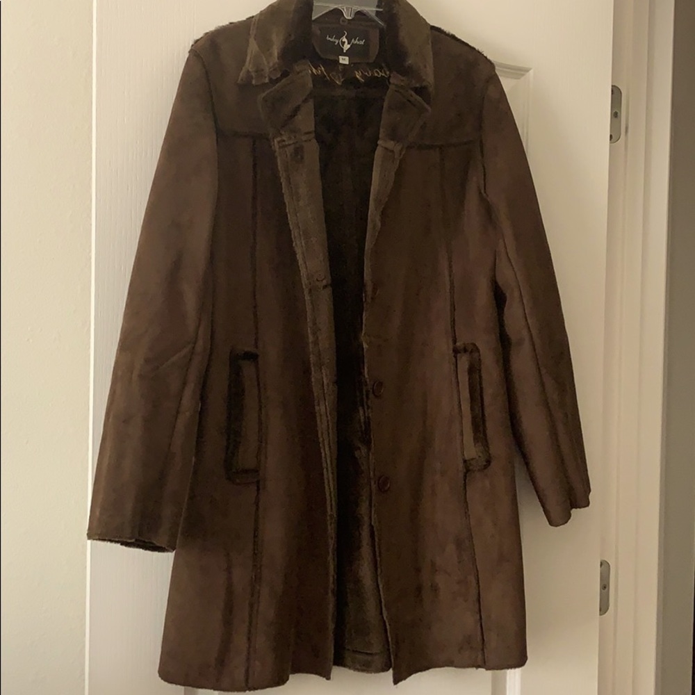 Faux Cowhide Coat